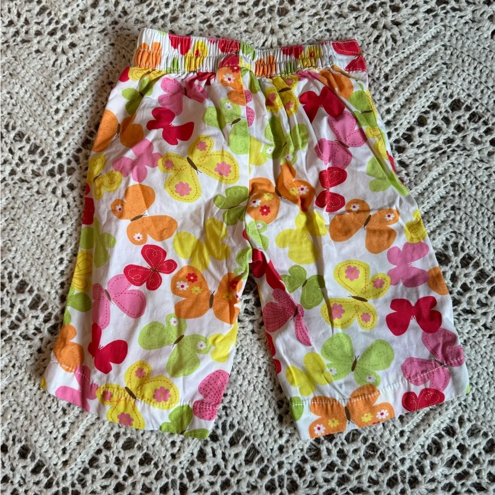 Vintage 2009 Gymboree 3 Piece Set 12-18 Month Summer Collection Butterflies Lace